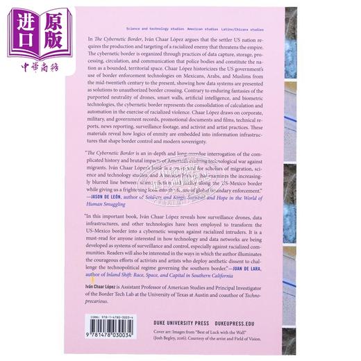 【中商原版】控制论边界 无人机 技术和入侵 The Cybernetic Border  英文原版 Ivan Chaar Lopez 计算机 科学百科 商品图2