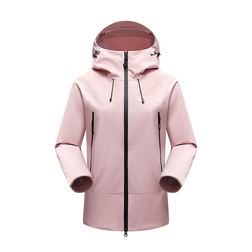 幸运鹿 情侣款防风防泼水纯色全热封冲锋衣单冲569 商品图2