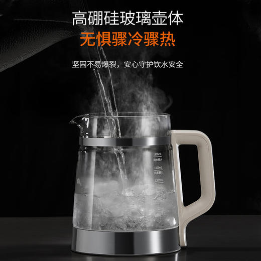 九阳养生壶家用1.8L升316L智能预约玻璃花茶壶煮茶壶电水壶烧水壶 商品图1