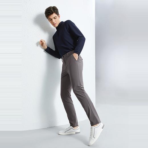 【速干凉感】柒牌男士休闲裤2024春夏新款商务通勤轻薄直筒长裤子	126H70240 商品图3