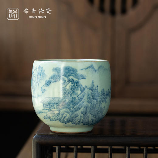 问鼎鼎青青花金钟杯（观峙）（缺货） 商品图0