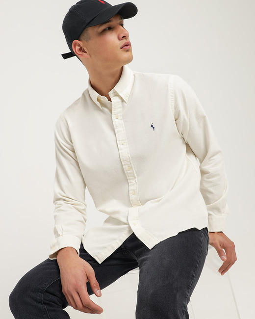 单品包邮现货 THS 7.27-限时 polo RL 马球家 情侣款 老钱风衬衫 灯芯绒小马标衬衫 4色 QG014 商品图4