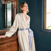 Solo seta25姆米重磅真丝睡袍女桑蚕丝纯色长款浴袍丝绸家居服 商品缩略图0