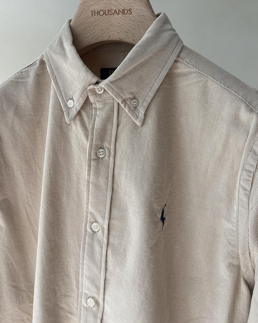 单品包邮现货 THS 7.27-限时 polo RL 马球家 情侣款 老钱风衬衫 灯芯绒小马标衬衫 4色 QG014 商品图11