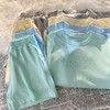 【青春的感觉❗️休闲运动套装】夏季新款，棉质面料 柔软舒适透气，亲肤不扎肉，多巴胺色系 百搭显活力❗️休闲运动套装女百搭宽松时尚外穿短袖短裤两件套开学季Y 商品缩略图0