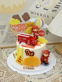 消防队主题蛋糕