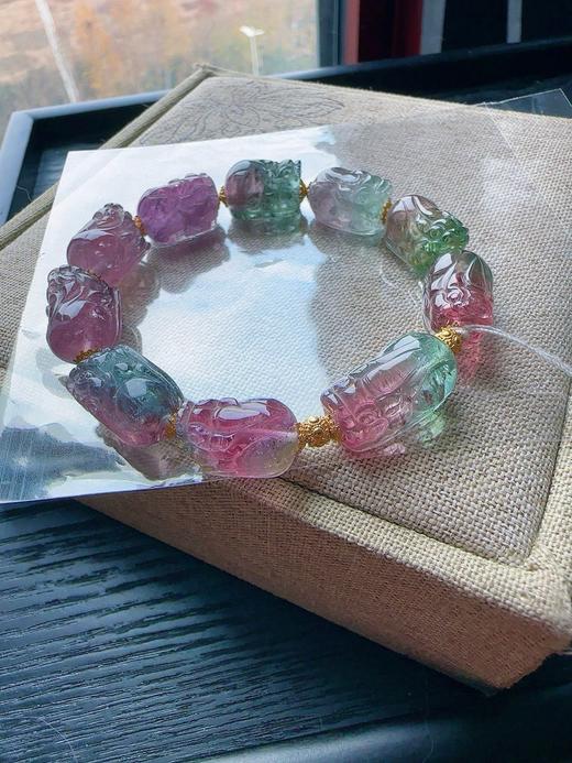 33g 雕刻碧玺手链 商品图2