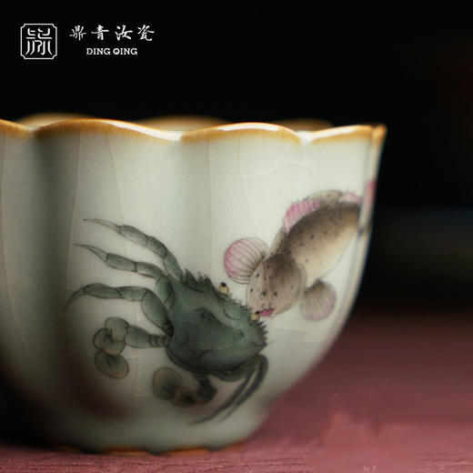 问鼎鼎青系列菡萏杯（海错图）（缺货） 商品图2