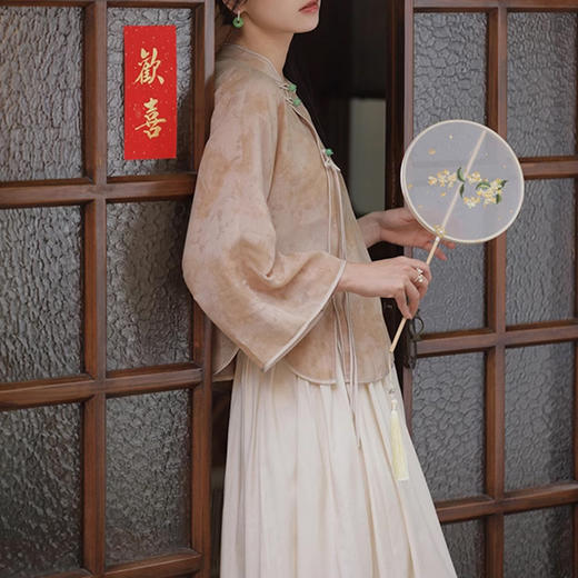 裁缝学苑AQ329新中式国风小衫纸样女装斜门襟七分袖衬衫上衣样板 商品图2