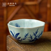 问鼎鼎青青花菱式方杯（蕉叶孔雀）（缺货） 商品缩略图0