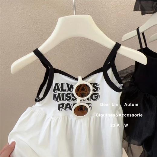 【女童夏季吊带连衣裙】2024女宝宝甜美可爱公主裙小女孩无袖冰丝裙潮 商品图1