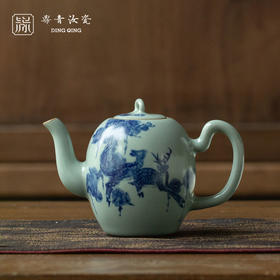 问鼎鼎青青花美人肩壶（百禄长青）（缺货）