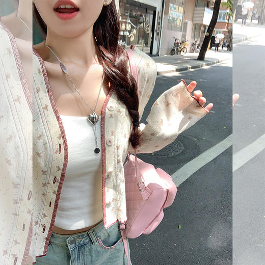 <曾小咸推荐> 【甜妹代表】小熊印花开衫   商品图1