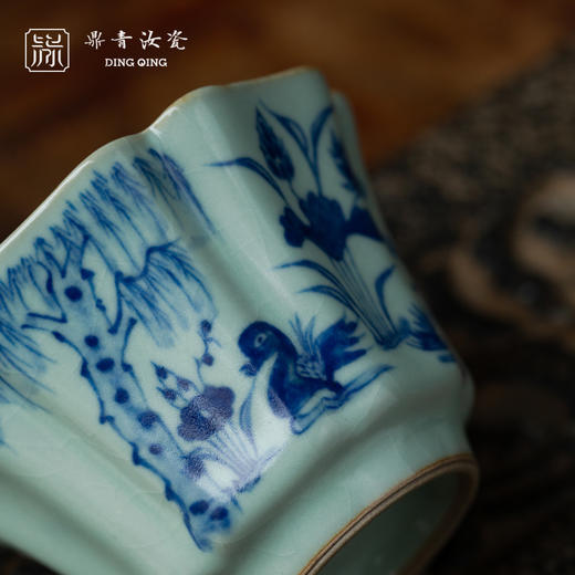 问鼎鼎青青花沧澜杯（鸳鸯踏荷）（缺货） 商品图2