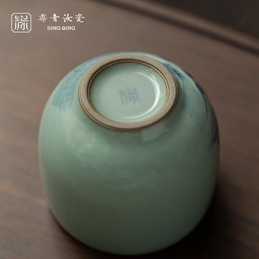 问鼎鼎青青花金钟杯（牛亨）（缺货） 商品图3