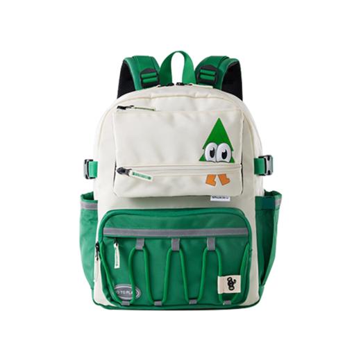 shukiku 儿童双肩包 趣看看 米黄/绿色 商品图0