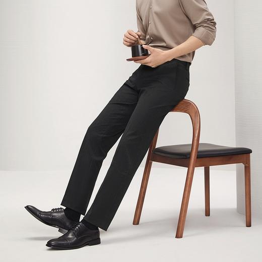 【肌理提花】柒牌男装西裤男2025秋冬新款商务休闲微磨毛直筒长裤	127H71700 商品图1