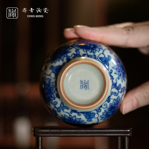 问鼎鼎青青花轻寒杯(万寿福延）（缺货） 商品图3