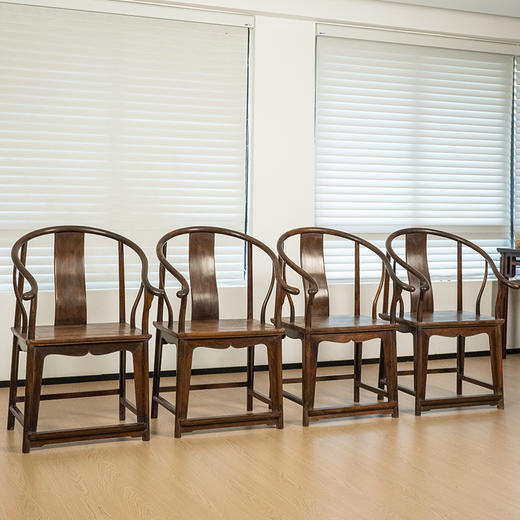 清 红木圈椅成堂（一堂四只） 商品图0