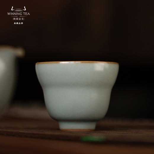 问鼎汝瓷鼎峰系列天青甲辰福禄杯单杯（缺货） 商品图0