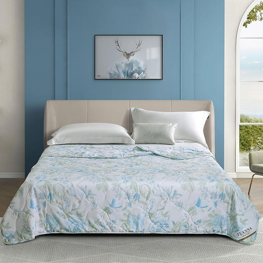 富安娜 七孔抗菌印花夏被/静若悠香 商品图0