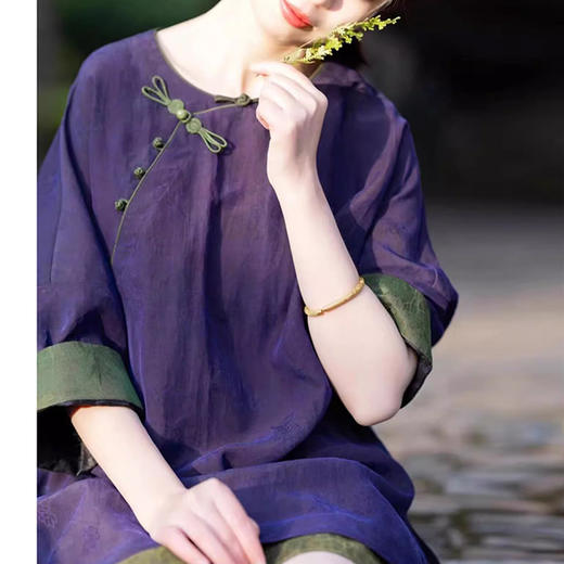 裁缝学苑AQ328新款新中式国风香云纱上衣短裤两件套装纸样女装打板 商品图4