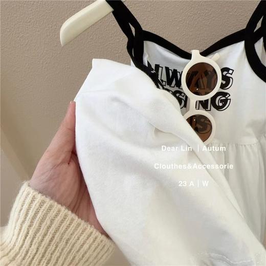 【女童夏季吊带连衣裙】2024女宝宝甜美可爱公主裙小女孩无袖冰丝裙潮 商品图3