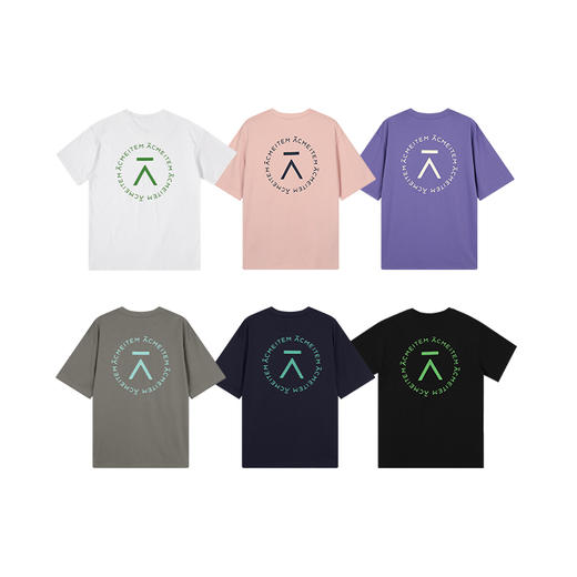 【出游季特惠】ACMEITEM爱棵米 夏速干短袖T恤男女户外露营休闲宽松印花上衣情侣GAF3440149E 商品图4