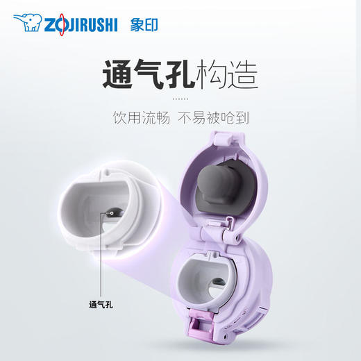 日本象印不锈钢真空保温杯（一键式）480ml SMSR48E 商品图4