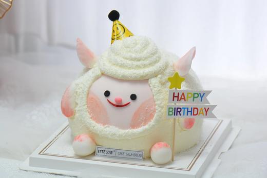 DongDong羊 （帽子/蜡烛随机色）6英寸 可可爱爱没烦恼，又是元气满满的一天～纯动物奶油芒果+布丁  羊的毛是白巧克力，毛绒质感 商品图1