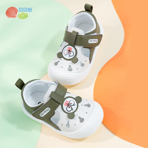 贝贝怡童鞋儿童学步鞋夏季新款防滑防撞休闲鞋男女童魔术贴小童鞋子 商品图1