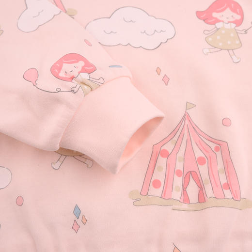 棉果果秋季新品有机棉纱5A抗菌女童140-160码外出套头套装M321302424509 商品图2