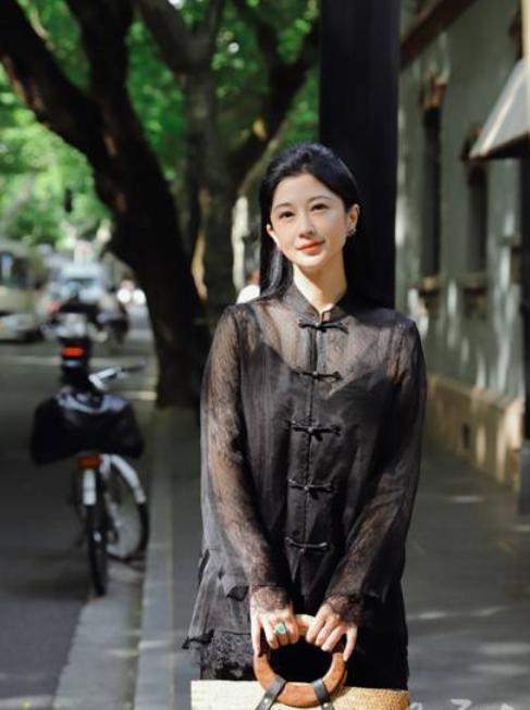 盛唐牡丹 |真丝绡配意大利蕾丝对襟外套 商品图0