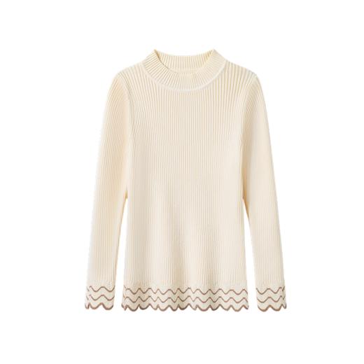 littletime女童波纹打底衫毛衣2024秋冬新款儿童套头长袖针织衫 商品图3