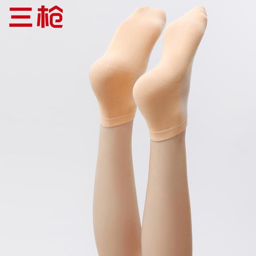 Threegun三枪 透气直角中筒女袜(1双装)-91252Z031 商品图2