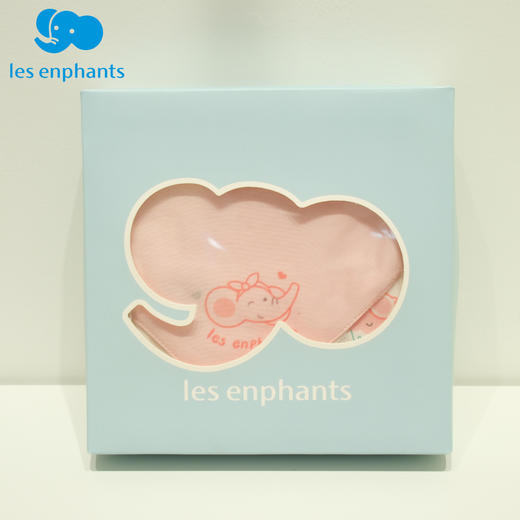 丽婴房-浴巾毛巾（常年）F2竹棉纱布三角巾(2入)小礼盒浅粉 商品图0