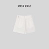 COCO ZONE 夏季休闲白色短裤舒适显瘦裤子 23C18682 商品缩略图1