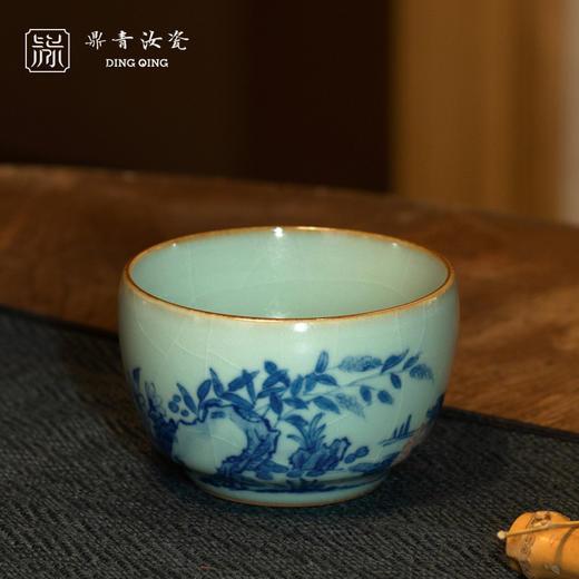 问鼎鼎青青花谨丰杯（鱼戏清波）（缺货） 商品图0