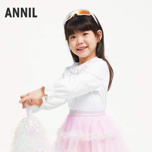 女童翻领长袖针织衫秋季新款安奈儿童装实体店同款XG431653 商品图2