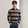 【不变形领】柒牌撞色条纹长袖Polo衫男2024秋季新款休闲翻领上衣	127T70380 商品缩略图1