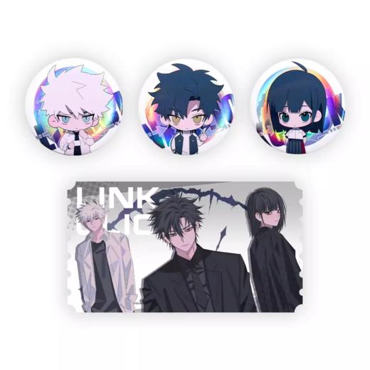 BilibiliGoods BEMOE 时光代理人Ⅱ溯时逆流特别版Q版马口铁徽章套装BLGC6937082631683 商品图0