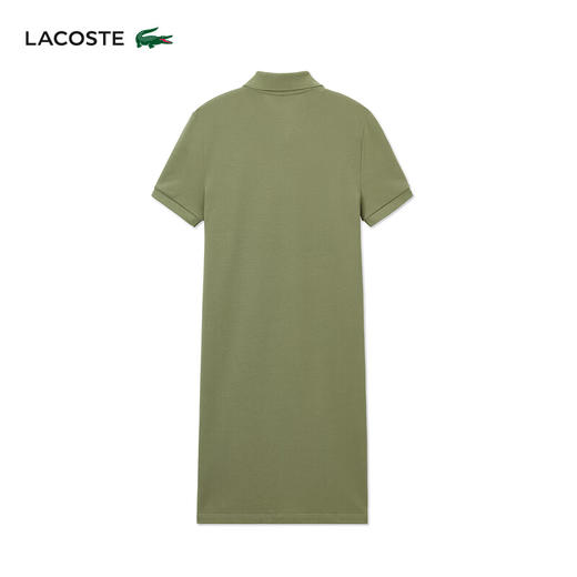 Lacoste法国鳄鱼女装新款纯棉舒适休闲短袖连衣裙直筒裙EF7767-10 商品图1