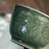 龙泉问鼎梅子青刻绘安己杯(醉翁亭)（缺货） 商品缩略图3
