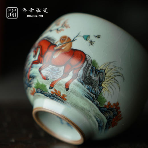 问鼎鼎青精工款华容杯（马上封猴） 商品图3
