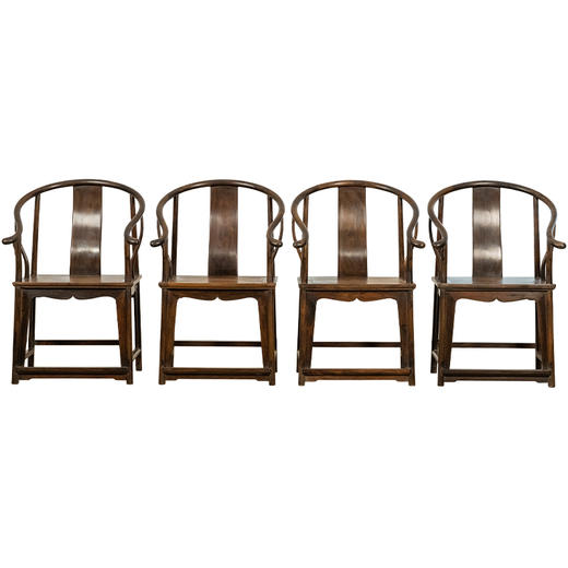 清 红木圈椅成堂（一堂四只） 商品图5