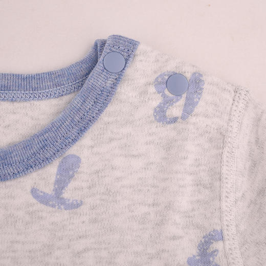 棉果果秋季新品内衣有机棉纱5A抗菌男童80-130码套头套装M311302224502 商品图1