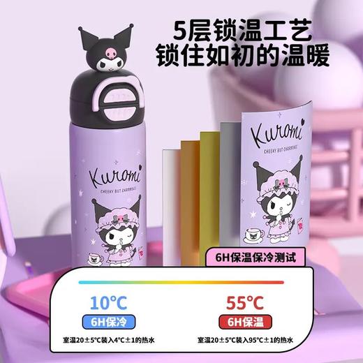 迪士尼双饮学生保温杯吸管直饮带杯套480ML  M60   CL 商品图1