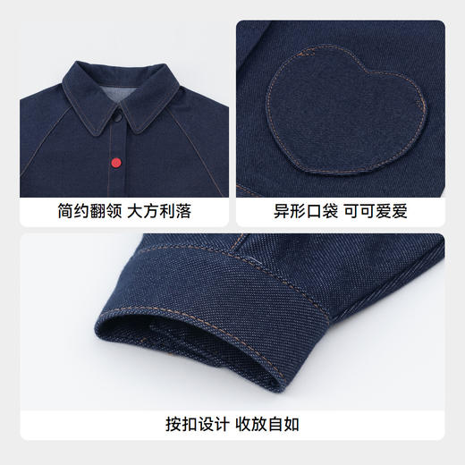 女童防褪色牛仔外套新款安奈儿童装实体店同款XG435547 商品图4