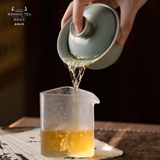 问鼎汝瓷鼎峰系列天青酌泉二才盖碗 商品图3