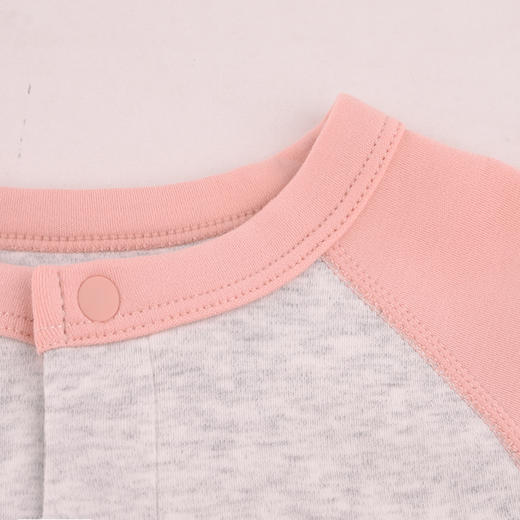 棉果果秋季新品内衣有机棉纱5A抗菌莫代尔女童对开哈衣连体衣M321722424524 商品图4